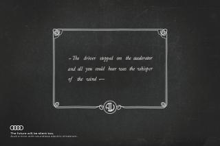 Audi: The Future Will be Silent Too, 1